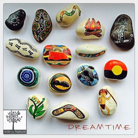 Indigenous Inspired Story Stones in 2024 Aboriginal art for …