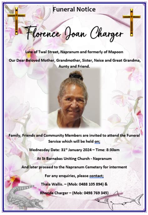 Indigenous funeral notices townsville. .  ...
