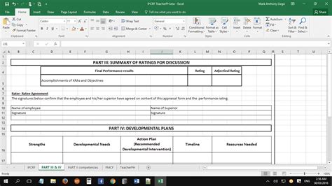 Individual Performance Commitment And Review Form Ipcrf 2018