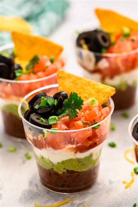 Individual Seven Layer Dip - The Recipe Critic