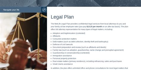 ... Legal Plans will arrange for legal representation with i