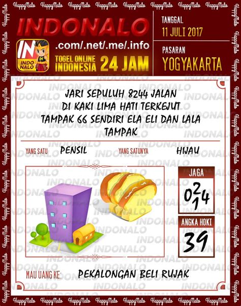 Indonalo jumat 15 juni 2018. Indo togel hari.