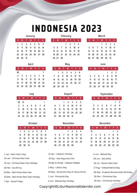 Indonesia Holiday 2023