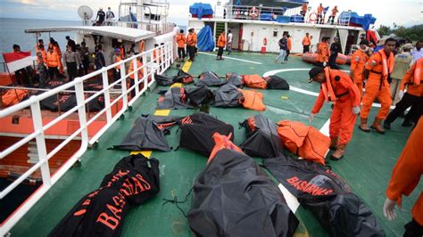 Indonesian authorities say at least 15 people died and 19 are missing after a ferry sank off Sulawesi island