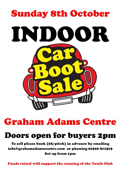 Indoor Car Boot Sale at The Burgess Hall, One Leisure, Westwood …