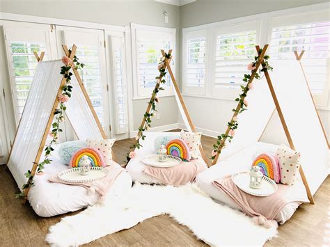 Indoor Sleepover Parties Sleepover Teepees