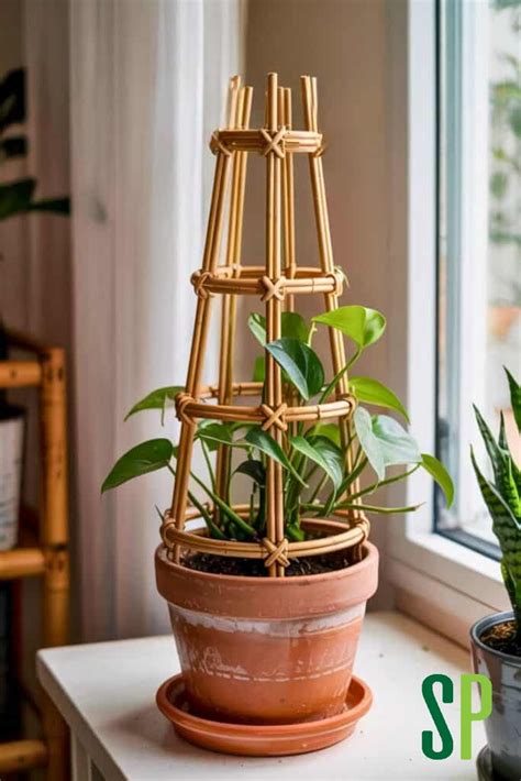 Indoor climbing plant support ideas.  1.  Regardless, they all need some type of...