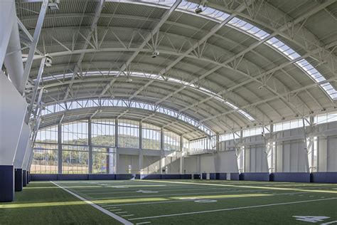 The Hansen Football Performance Center includes the new indoor practice facility and the Richard O. Jacobson Football Operations Building, a 76,000 square foot football operations center which features a strength training area, team locker rooms, team meeting rooms, state-of-the-art technology for all aspects of training, athletic training ... . 