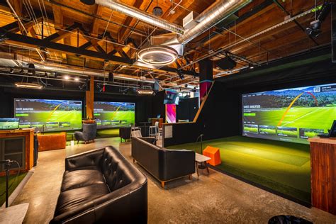 Indoor golf boston. Hudson Golf will have a far more intimate setting with beautiful views of downtown Manhattan/JC and a personal TV in each bay. Five Iron is unlimited off-peak simulator time whereas we offer 4 of the 14 hours to be used toward peak times (weekends and 4 PM to close on weekdays). 