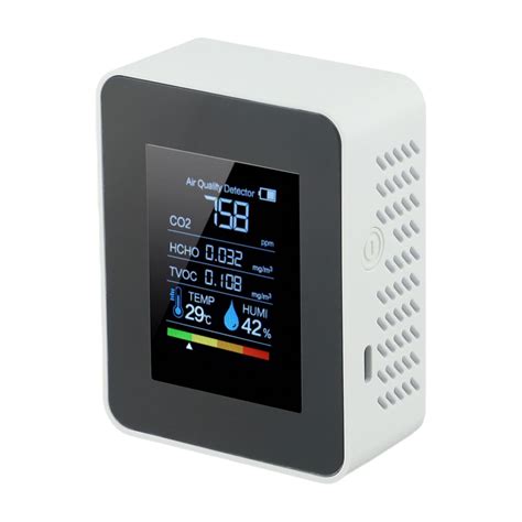 Indoor humidity monitor. 0 PM10 with TVOC Temperature Humidity Carbon Dioxide D...