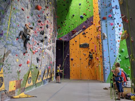 Indoor rock climbing wetherill park.  Their rail training system is flexi...