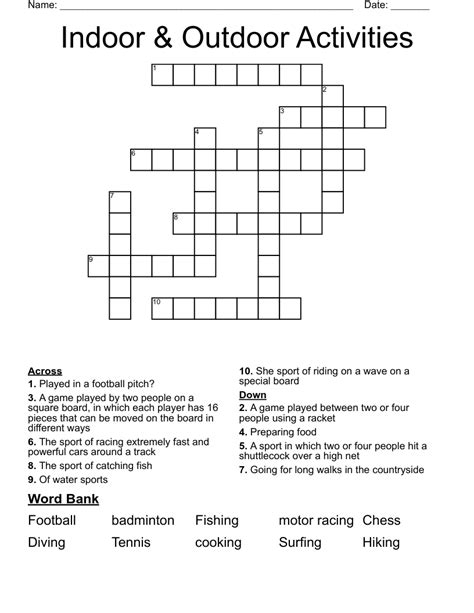 Indoor rower familiarly crossword. Find the latest crossword clues from New York Times Crosswords, LA Times Crosswords and many more. Enter Given Clue. Number of Letters (Optional) −. Any + Known Letters (Optional) Search Clear. Crossword Solver / Family Time / indoor-shopping-center. Indoor Shopping Center Crossword Clue. We found 20 possible solutions for this clue. We … 