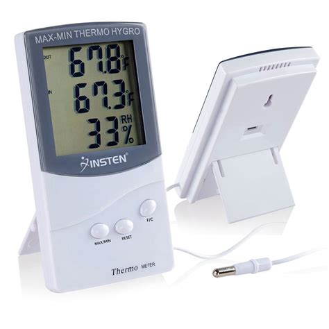 ThermoPro TP49 white temp and humidity monitor With highly accurate readings and a wide measurement range, TP49 is the perfect indoor temperature and humidity monitor to keep your family's living conditions optimal. House thermometer indoor features with a face icon indicator to show the comfort level, ensure you’re always aware of changes to …. 