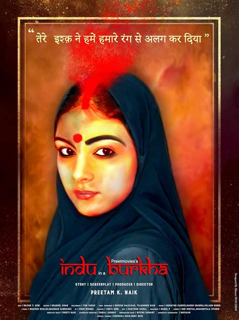 Indu in a Burkha
