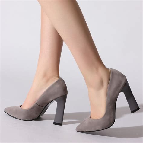 Indulge in the Elegance of Grey Suede Women's Shoes: Elevate Your Style