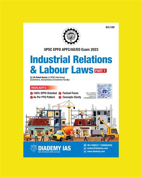 Industrial Relations and Labour Laws Notes PDF For UPSC EPFO 2024