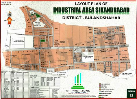 Industrial area zone number.  
 New Industrial Area, Zone 81 Elevation on Map - 4.