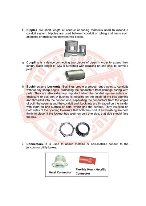 Industrial electrical installation pdf notes.  it is used for connecting rigid conduit wi...