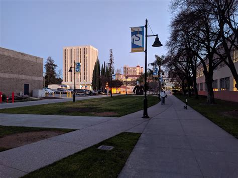 Located on 88 acres in the middle of downtown San José, the main SJSU campus has more than 50 major buildings with 23 academic buildings and 8 residence halls. The university's official address is One Washington Square, San José, California 95192. Download Main Campus Map.