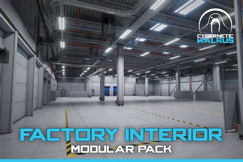 Industrial warehouse 3d model.  MODULAR WAREHOUSE INDUSTRIAL COLLECTION Pack Unity 5.  High ...