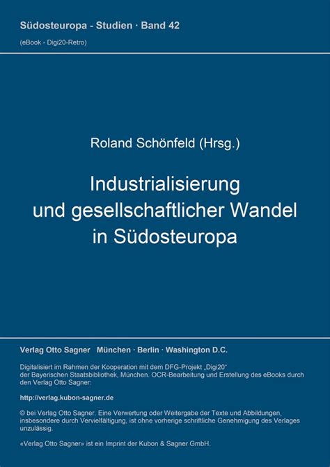 Industrialisierung und gesellschaftlicher wandel in südosteuropa. - Asm manual clinical microbiology 10th edition.