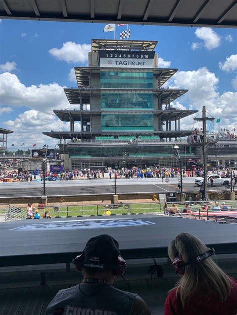 The website allows you to click the area, click the row, and shows you ticket prices. For example, section 43-47 rows A-J will cost $120. The website also shows you prices for other races. For the Brickyard 400, those same seats will run you $92. If you click the area again, the website gives you an exact idea of your view.. 