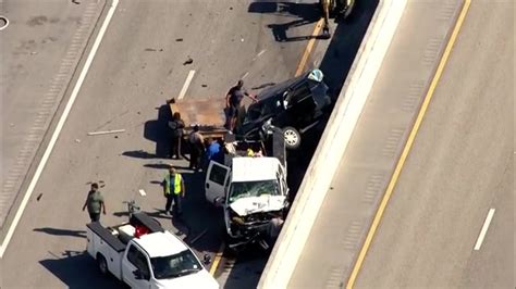 Infant killed, woman airlifted after crash on I-75 in Davie; NB express lanes closed near Griffin Road