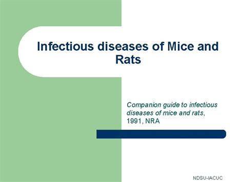 Infectious diseases of mice and rats companion guide to infectious diseases of mice and rats. - The oxford handbook of interactive audio oxford handbooks.