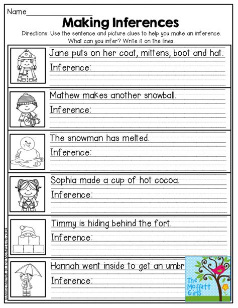 Inference Practice Worksheet Board Pinterest