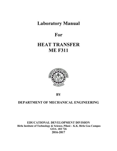 Inference of heat transfer lab manual mechanical. - Ltx 1046 vt cub cadet owners manual.