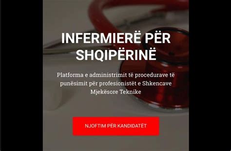 Infermier per shqiperine testimi.  Portali &lsquo;Infermir&euml; p&euml;r Shqip&euml;rin&euml;&rsqu...