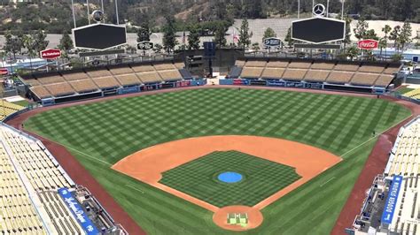 Seat Numbers at Dodger Stadium go from right-to-left. When seated looking at the field, the lowest number seat (typically seat 1) will be on the far right of each section. The majority of the lower level infield seats (1-43 Field and 100-155 Loge) have 8 seats (1-8). The rest of the lower level infield seats (Field 44-50, Field 45-51, Loge 157 .... 