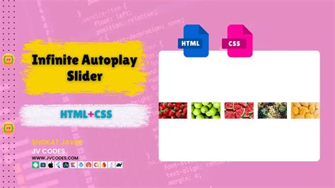 Infinite autoplay slider.  Developers use JavaScript along with CSS to create ...