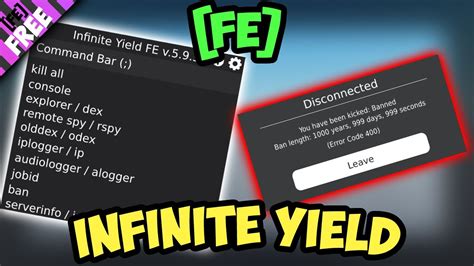 Infinite Yield's Discord/Website - Infinite Yield is an Fe Admin Script [Discord Invite] 0 . 0 . Find #16 (Direct Link) 09-23-2018, 12:28 AM . pomegranate Known Member. Posts: 110 Threads: 11 Joined: Jun 2018 Reputation: 19. Vouch for this, it's sad that their wasnt as much hype as there could be since someone.. 