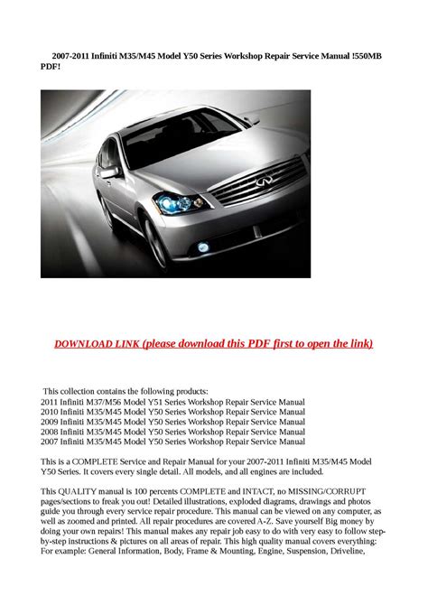 Infiniti m35 m45 workshop manual 2007 2008 2009 2010. - Answers key to descubre 2 textbook.