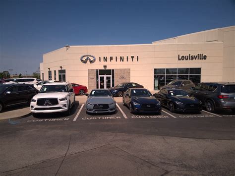 Infiniti of louisville. Louisville INFINITI. I doubt there is a run on Lome Nitro Vehicles. GTR. Get more information for Louisville INFINITI in Louisville, KY. See reviews, map, get the address, … 