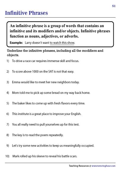 Infinitive phrase worksheet with answer key.  Jul 9, 2021 · Infinitiv...