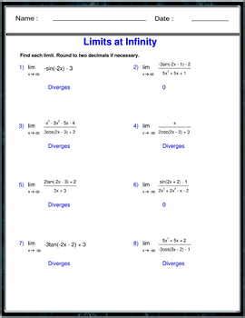 Infinity Answer Key