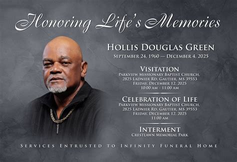 Infinity funeral home photos.  Visitation will start at 11:00 am.  Visitat...