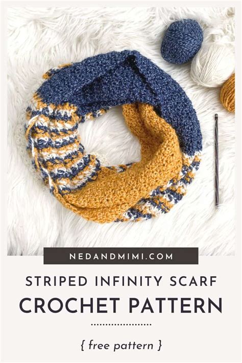 Infinity scarf.  Expect More.  The yarn itself has a mix of different striped c...