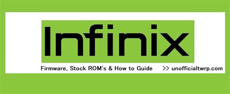 Infinix X1101 Firmware Flash File ROM.