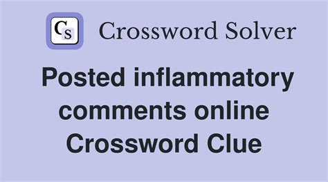 Inflammatory Comments 1