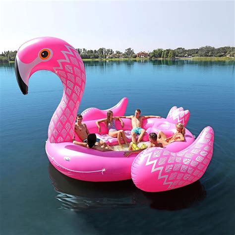 Inflatable Flamingo Pool Float for Adults, Swimming Pool Rafts