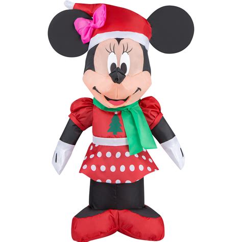 Inflatable Minnie Mouse Airdorable™ in Red Holiday Dress