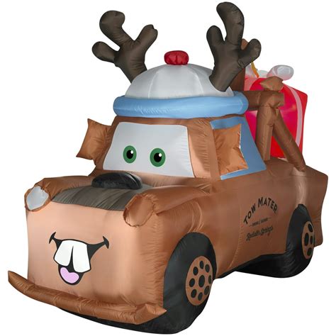 8 FT Christmas Inflatable Car with Santa Claus, Christmas Tree, Elk, P