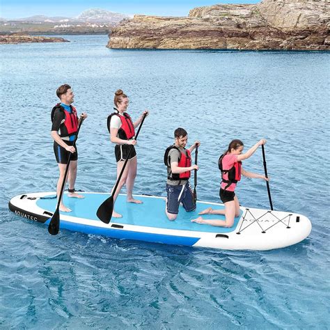 Inflatable paddle boards stand up. Features: - Stand-Up Paddle-Board (SUP) - Single Person Floating & Inflatable Platform Base - Water-Ready: Includes Everything Needed to Paddle - Stable & Universal Board Design for Children, Teens & Adults - Marine Grade Water-Resistant and Corrosion-Resistant Construction - Portable Paddle-Board Deflates & Roll-Ups for Easy … 