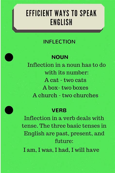 Inflection Grammar Newsletter English Grammar Newsletter
