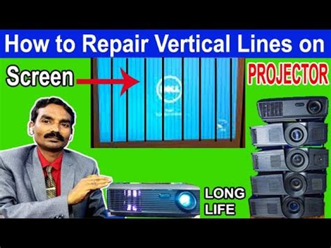 Infocus projector vertical lines.  Please see the attached photos.  Now it shows vertical ines ...