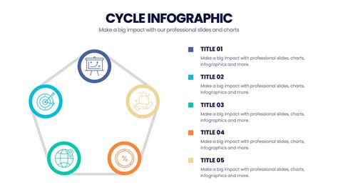 Infographic Block Cycle For Powerpoint And Google Slides