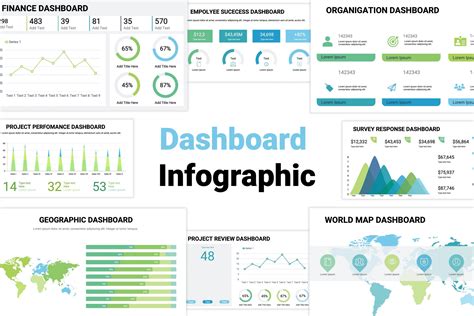 Infographic Dashboard Elements Powerpoint Template Slidemodel